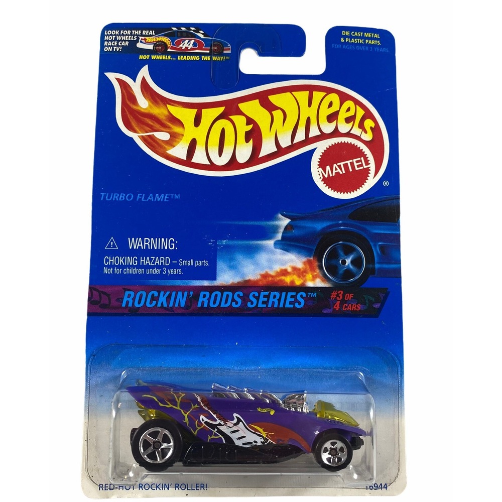 1996 Hot Wheels Turbo Flame -Rockin' Rods Series -#3 of 4 -#571 -Unopened NIP‎